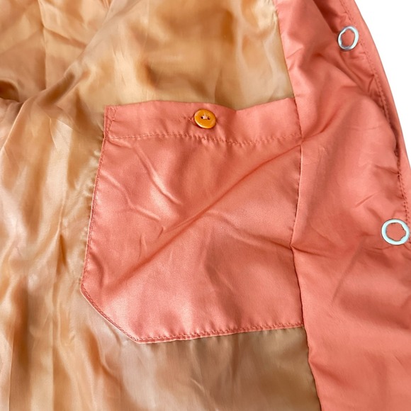 Jane Ashley Quilted Jacket Snap Close Front Zip Pockets Casual Burnt Orange SZ M - Picture 5 of 8